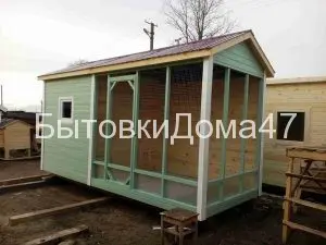 Утепленный отапливаемый курятник КАСКАД-2 на 8-10 кур