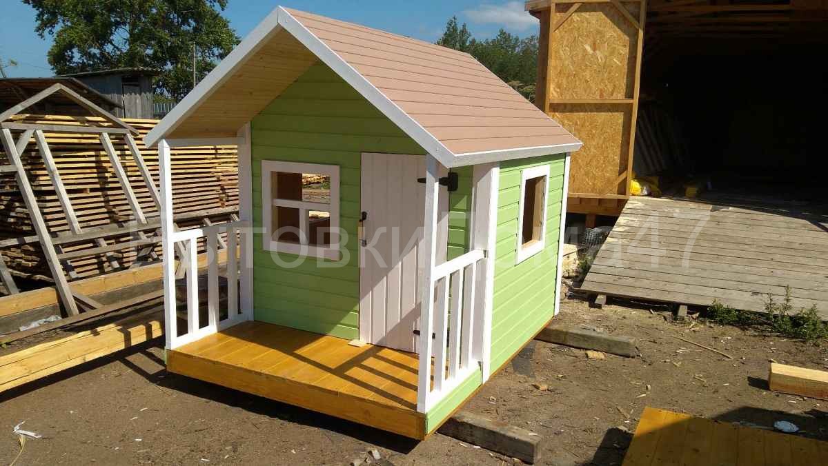 Деревянные детские домики для дачи купить недорого